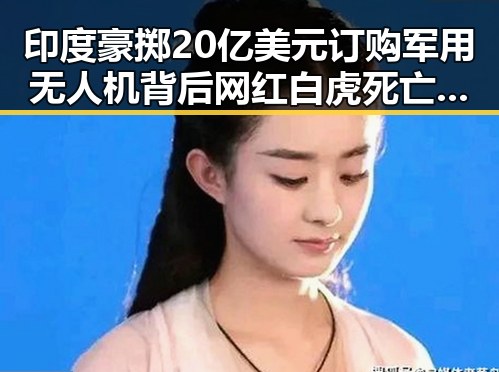 印度豪掷20亿美元订购军用无人机背后网红白虎死亡事件引发吃瓜爆料
